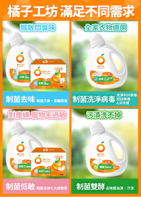 橘子工坊洗衣精